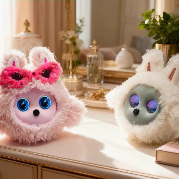 K-Bao AI Desktop Cute Pet Robot Family Parent-Child Companion Growth Intelligent Dialogue Music Voice Doll Plush Toy