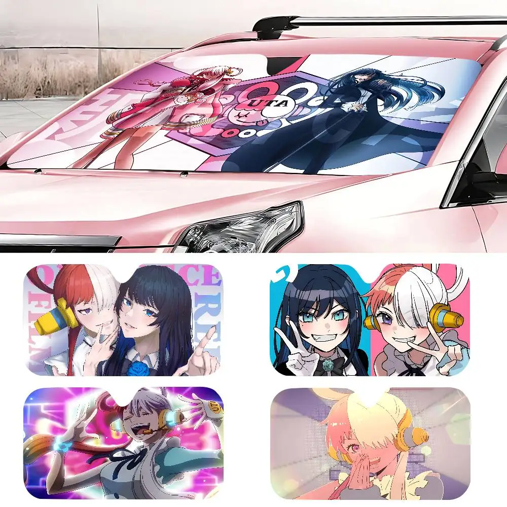 

A-Ado K-Kyogen X U-Uta Anmie Car Solar Protection Heated Windshield Car Window Windscreen Cover Sun Shade Auto Sun Visor