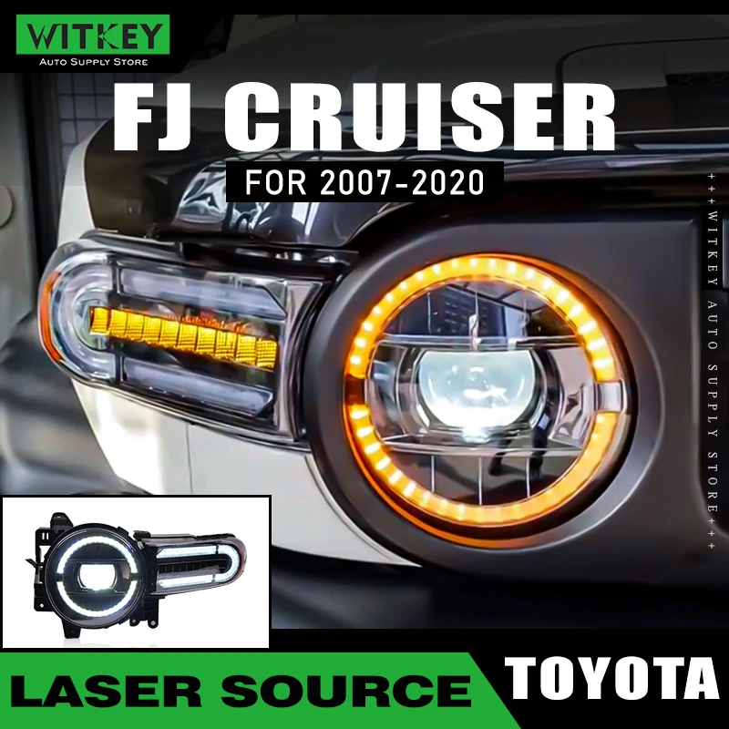 

Car Led Headlight Assembly For Toyota FJ CRUISER 2007-2020 Accessories LED Headlamp DRL Turning Light Parts Plug And Play