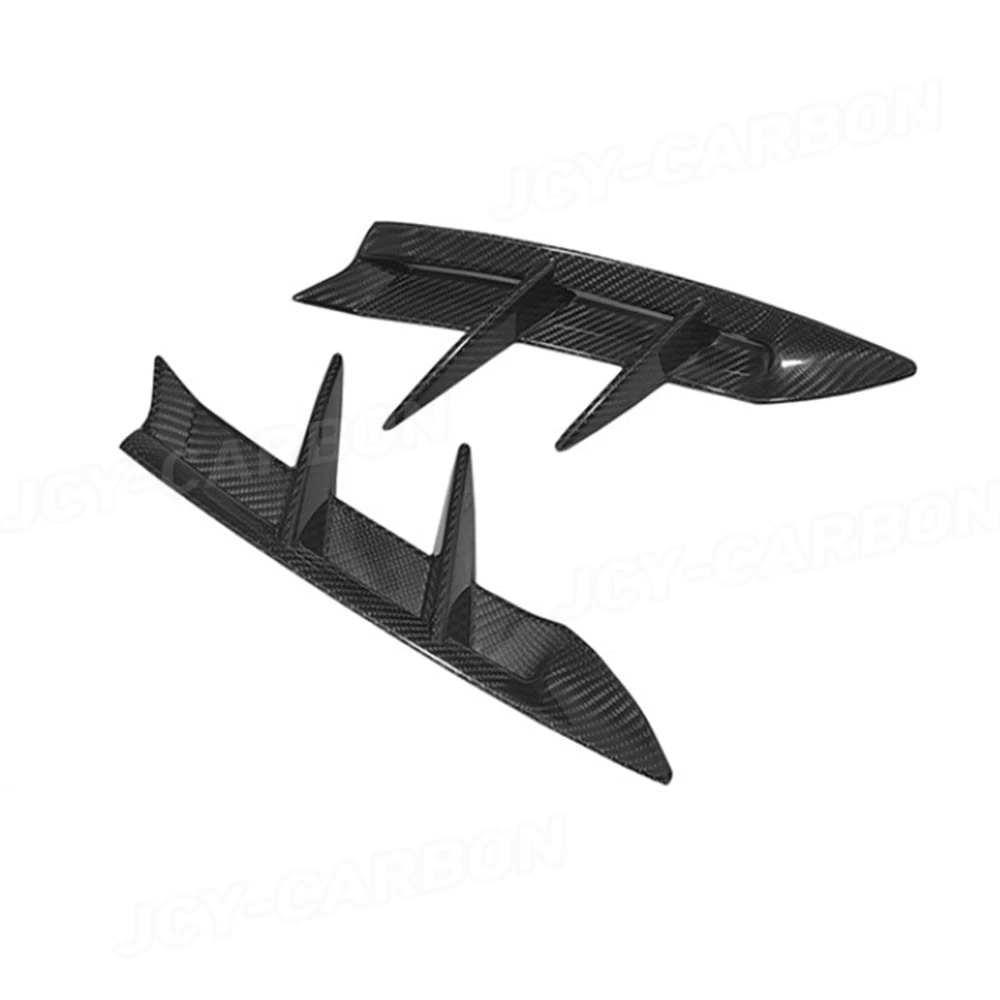 

Real Carbon Fiber For Toyota SUPRA A90 A91 2019-2024 Car Rear Bumper Fins Vent Trims Splitters Parts Body Kit