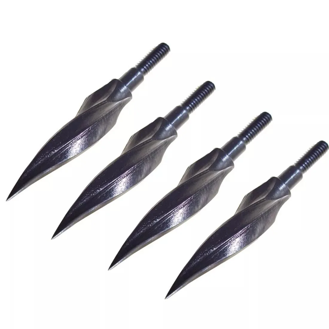 6/12/24pcs 125 Grain Hunting Arrowheads Archery Broadheads Tips Screw Arrow Points Steel