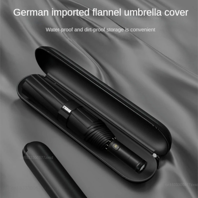 Xiaomi Automatic Umbrella Three-folding Umbrella Strong Wind-resistant Shrinkable LED Sunshade UV Protection Outdoor Umbrella