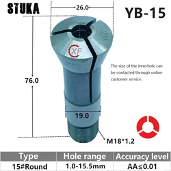 YB-15 Manual Instrument Lathe Spring Collet Round hole