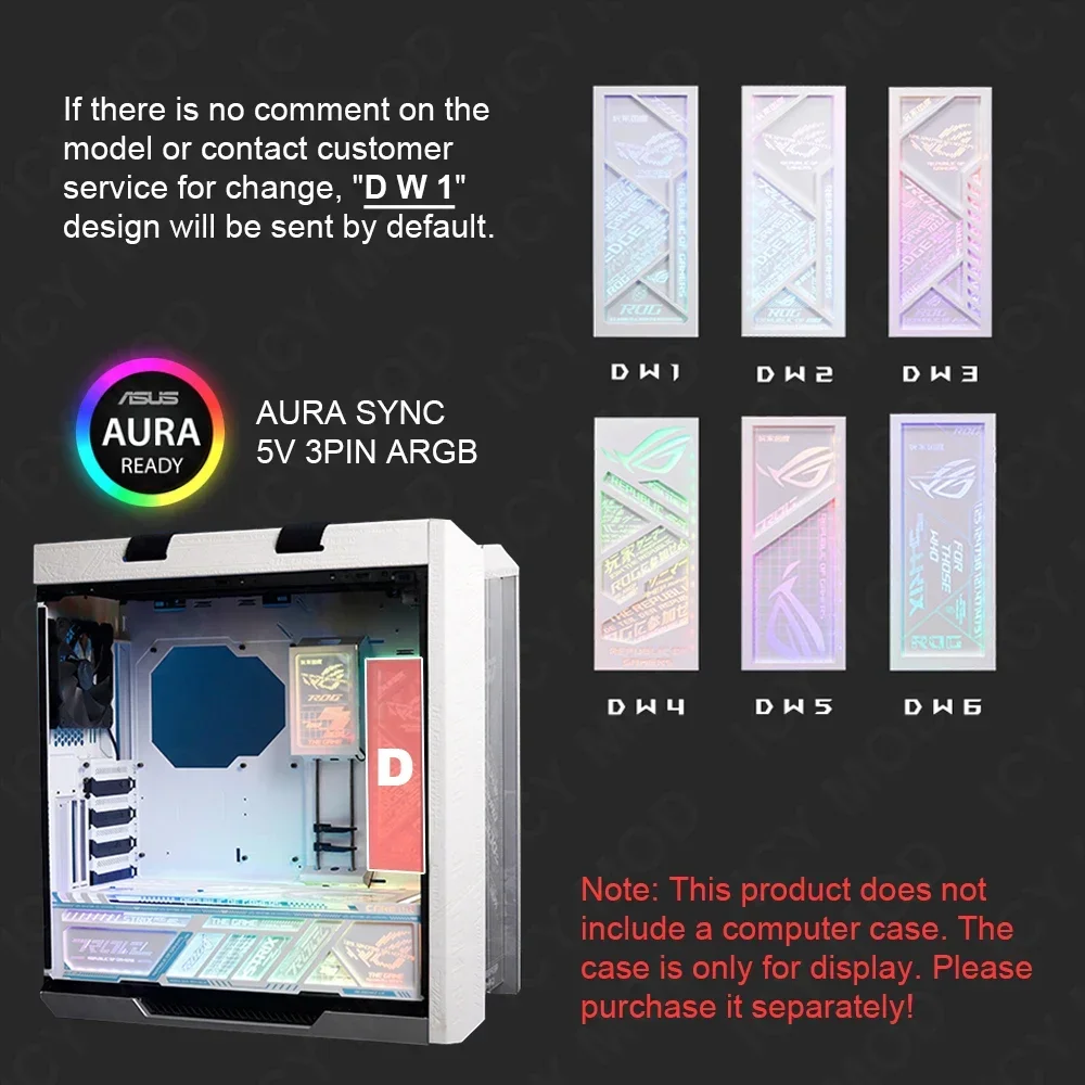 Strix Helios Decorative Light Plate Laser Engraving Case Panel