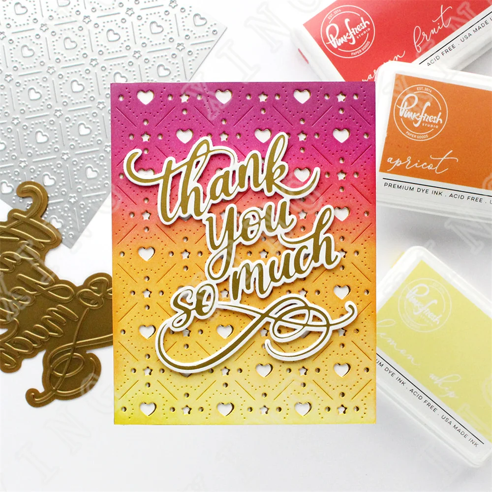 Valentine's Day Hearts Stars Lily Flowers Frame Metal Cutting Dies Clear Stamps Stencil Hot Foil Scrapbook Diary Decoration - Image 3