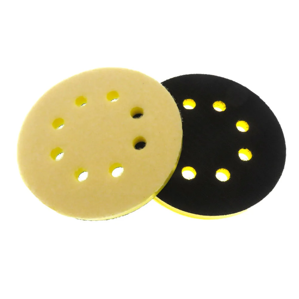 For Polishing 5 Inch Sanding Pad 8 Holes Sanding Pad Contoured And Curved Surfaces Easy To Use Foam Interface Pad