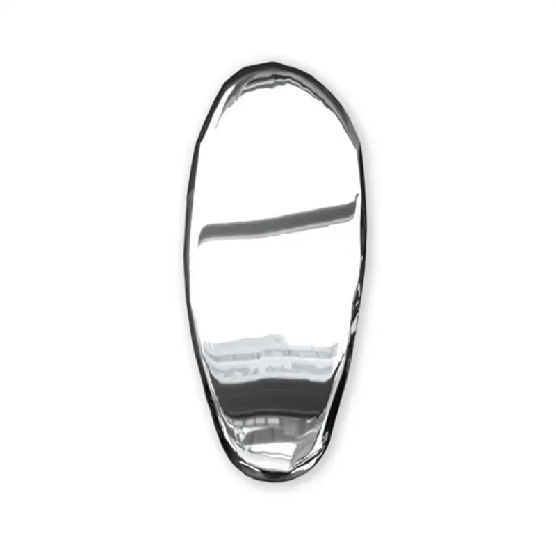 Creative art water drop stainless steel mirror wall hanging porch clothing store wall decoration