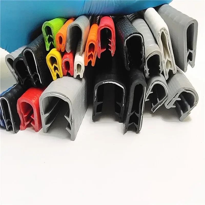 Stuck thickness 0.3-26mm U shaped rubber sealing strip edge rubber protection strip metal plate edge protection rubber strip