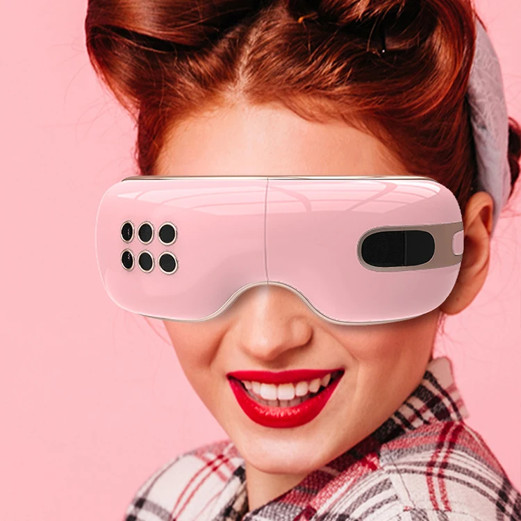 مكتبة ذكية محمولة قابلة للطي ضغط الهواء الساخن البارد مدلك العين لتخفيف الصداع النصفي استعادة تعب العين مع الموسيقى هادئة