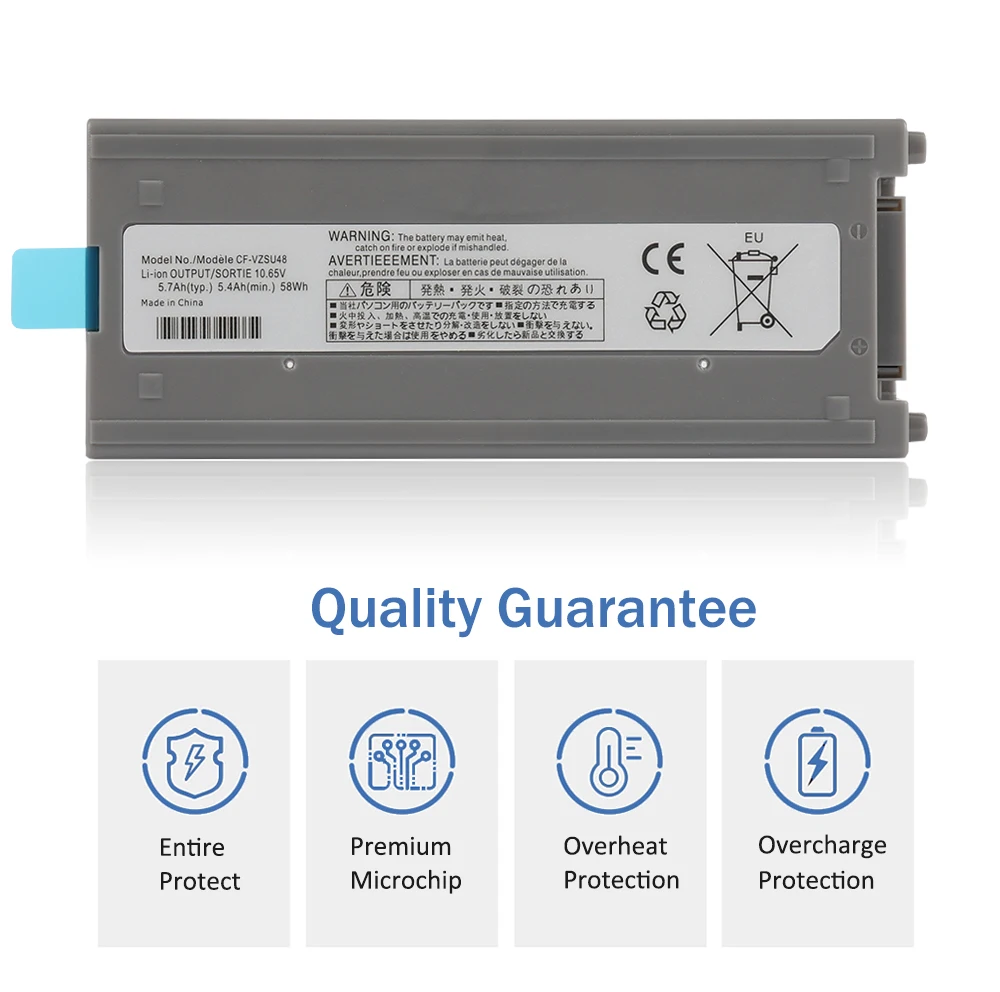Imagem -04 - Etesbay-bateria do Portátil para Panasonic Cf-vzsu48 Cf-vzsu48u Cf-vzsu48r Cf-vzsu28 Cf-vzsu87r Cf-vzsu50 Cf19 Cf19 Toughbook 10.65v