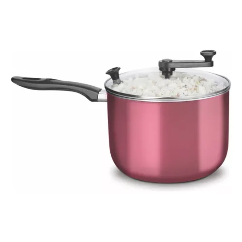 Popcorn Supra Colors Cherry C/ Glass Lid 4.8l  Cooking Pots and Fryers