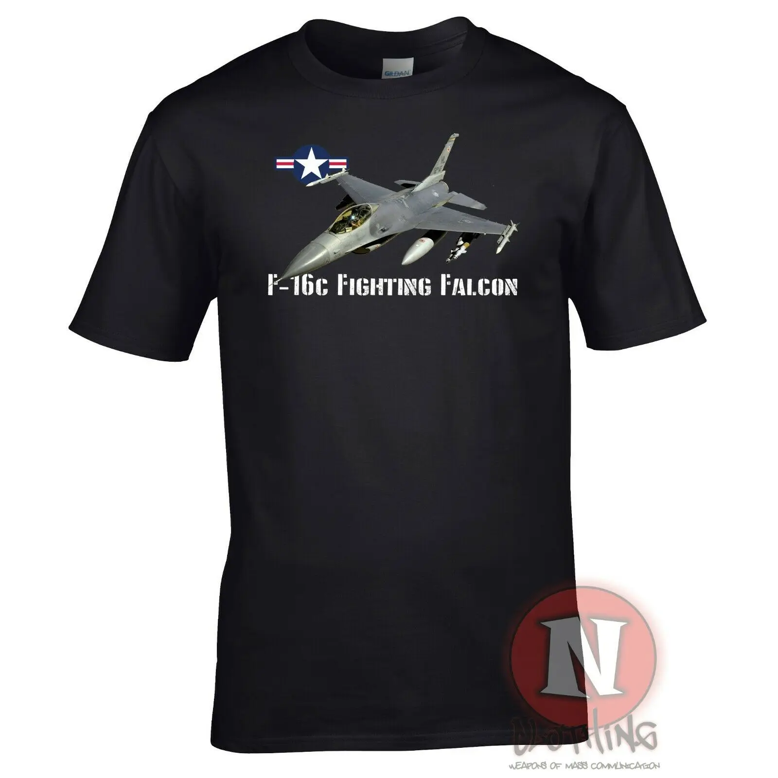 US Air Force F-16C Fighting Falcon  Fighter Aircraft T Shirt. New 100% Cotton Short Sleeve O-Neck T-shirt Casual Mens Top