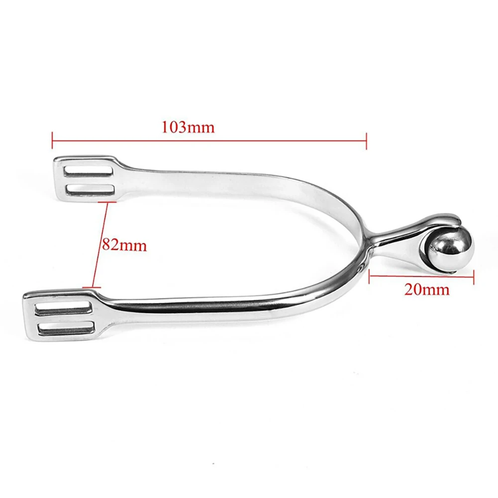 Horse Riding Spurs Western Stainless Steel Spurs Roller Ball For Equestrian Boots Rider Horsemanship Lovers Men Women SP6110