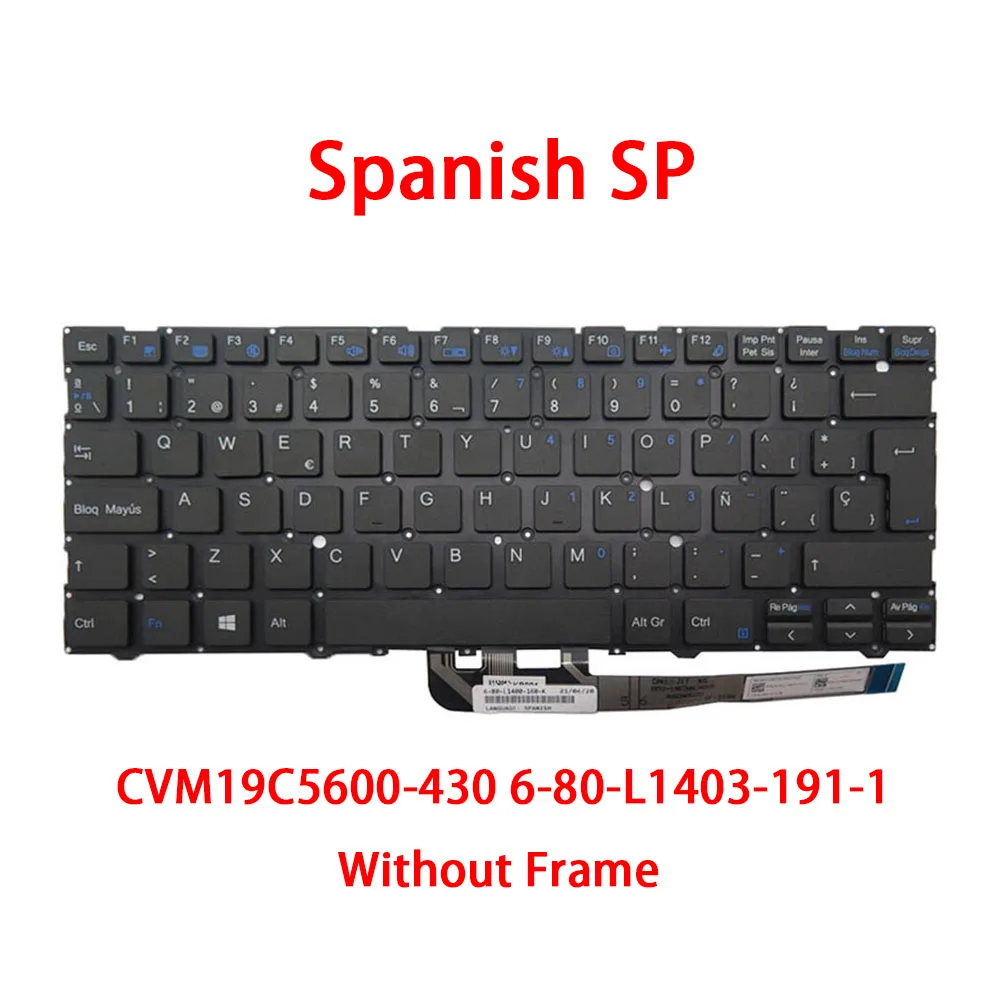 Teclado YD para CVM19C5600-430 6-80-L1403-191-1 CVM19C58TQ-4305 6-80-L1410-250-1 CVM19C56TQ-43001 CVM19C56GB-430 CVM19C36GBJ430