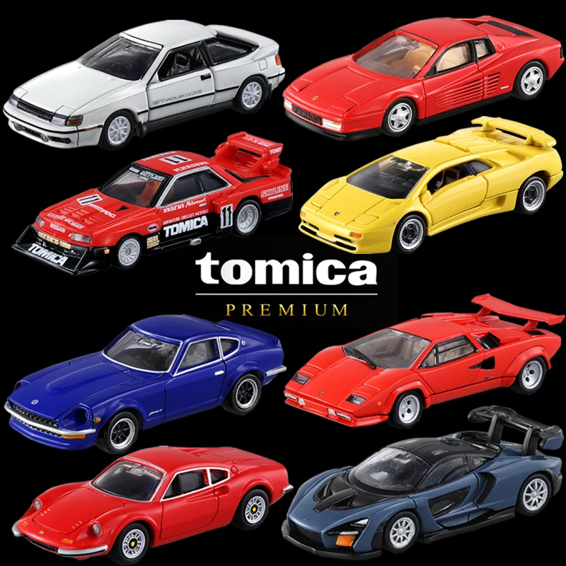 TP01-TP40 Takara Tomy Tomica Premium, tanque de coche, vehículos de avión, HONDA, NISSAN, GTR, TOYOTA, Subaru, Kit de modelos fundidos a presión,