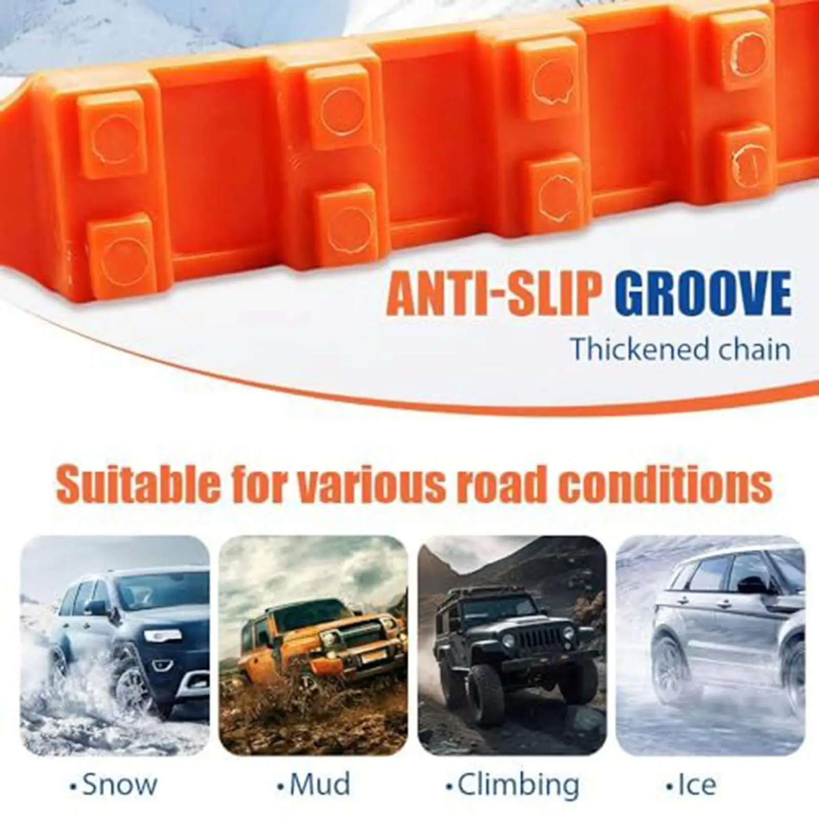 10PCS Car Tire Chains Winter Snow Anti-Skid Tyre Cable Ties Auto Outdoor Snow Tire Tyre Anti Skid Chain Emergency Accessories