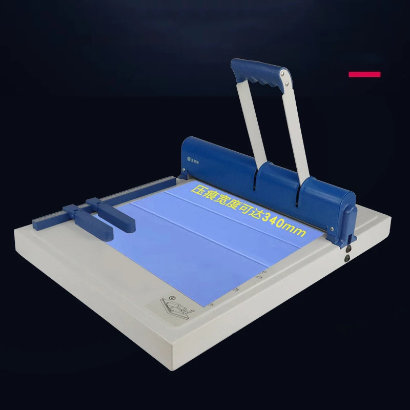 Manual 460Y/360Y Cover Folding Indentation Machine for Photo Album Spine Embossing Dot Line & Solid/Dashed Line Options Availabl