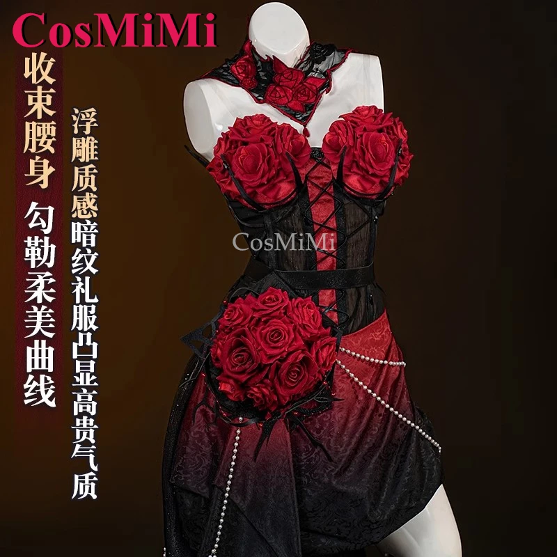 CosMiMi Game Identity V Mary/Bloody Queen Cosplay Costume The Official Halloween Concert Formal Dress Party Role Play Clothing