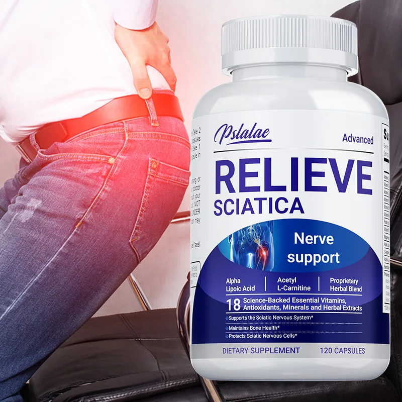 

Relieve Sciatica Capsules - Relieve Sciatica Discomfort, Helps Relieve Joint Pain, Supports Bone, Joint and Nerve Health