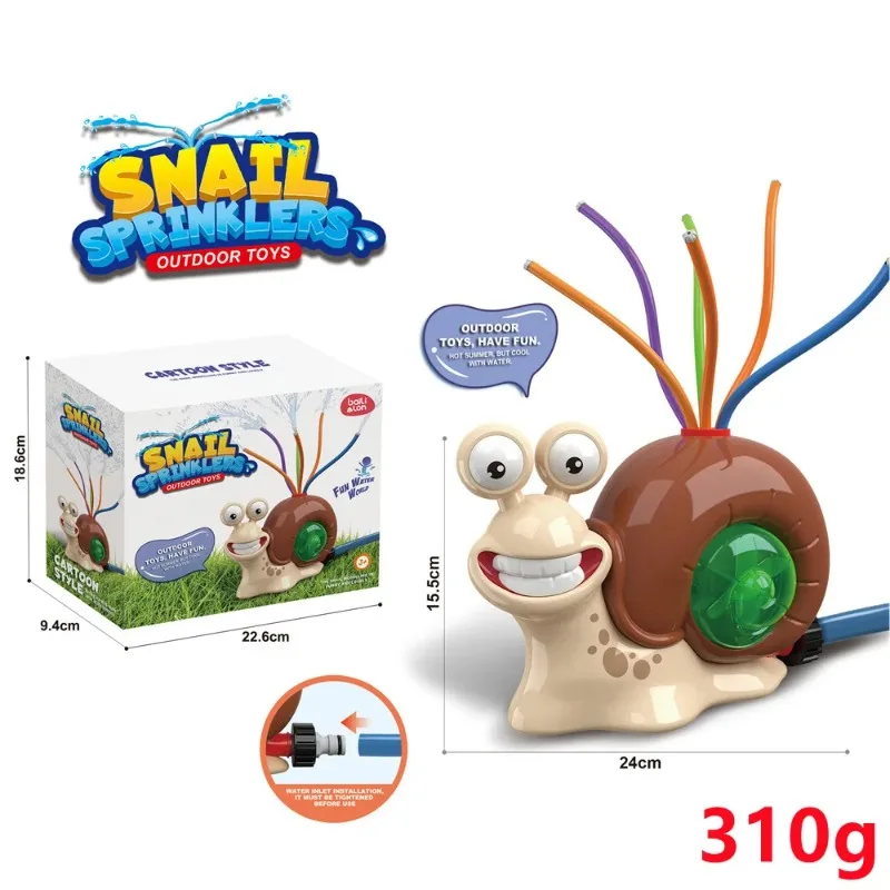 Spray de água brinquedo ao ar livre caracol sprinkler quintal jardim brinquedos de água verão quintal dos desenhos animados respingo sprinkler brinquedo de banho do bebê para crianças