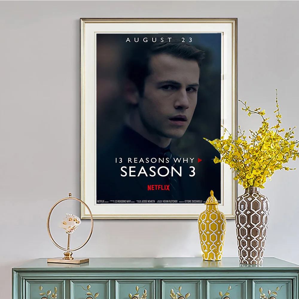 13 Reasons Why American Teen Drama Tv Series Print Art Poster Actor Canvas Painting Decor Wall Picture