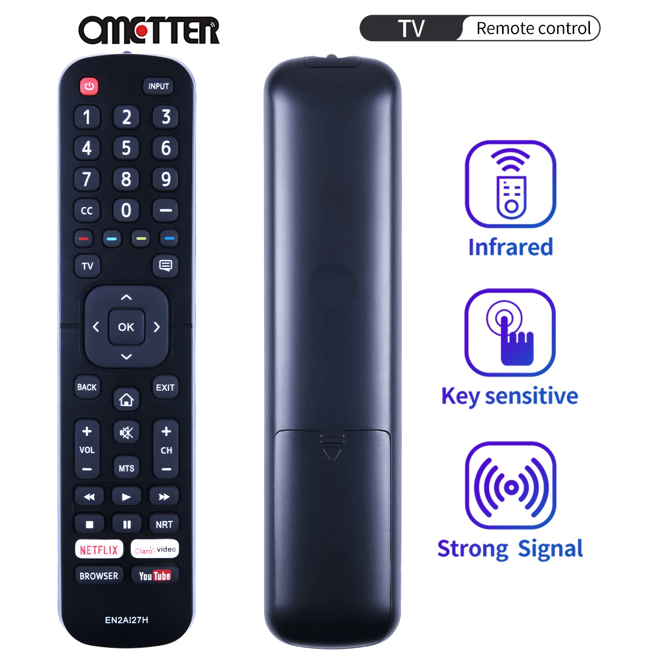 New EN2AI27H Remote Control Fit for Hisense Smart TV 60H6E1 60H7408 50CU6000 50DU6070 50H4D 50H5B 50H5C 50H5D H40M3300 H49M2600