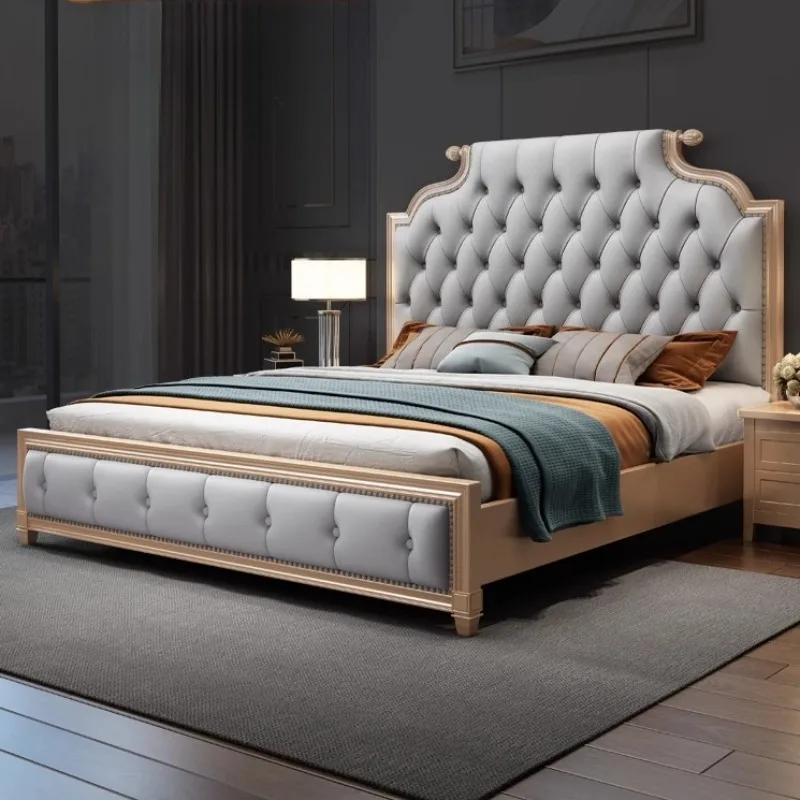 

Unique Nordic Beds Nightstands Upholstered Fancy Organiser Bed Minimalist Bedroom Camas De Casal Home Furniture Accessories