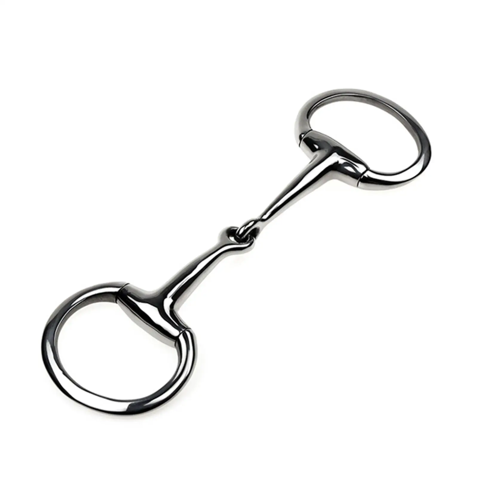 Snaffle de cheval en acier inoxydable, embout bâillon, embout d'entraînement, portable, avec