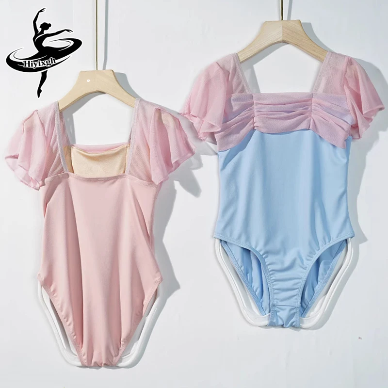 

Children's Ballet Dancewear Ballet Performance Outfit Dancewear Spring/Summer Girls' Short-Sleeve Practice Leotard Dance Costume
