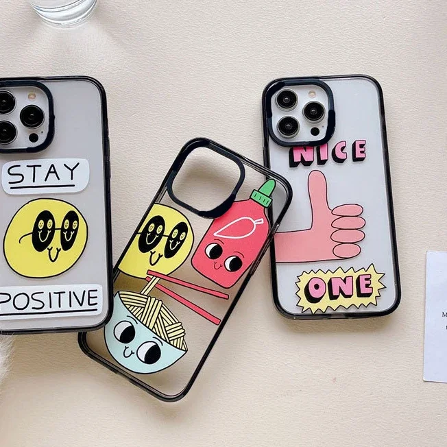 

Spoof Face Acrylic Phone Case Cover for IPhone 14 13 12 11 15 Pro Max Case for IPhone 15 Pro Max