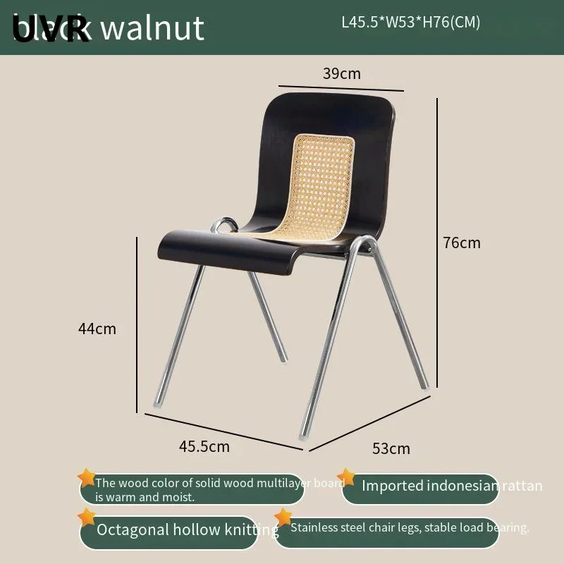 UVR Luxury Dining Chair Home Living Room Dining Table and Chairs for Girls Bedroom Makeup Backrest Chairs Hotel Restaurant Chair