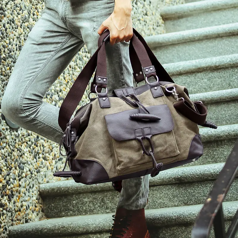 Men's Single-shoulder Bags Handbags Canvas Crossbody Bag Boy Casual Package Fashionable Trendy New Large-capacity Travel bags 가방
