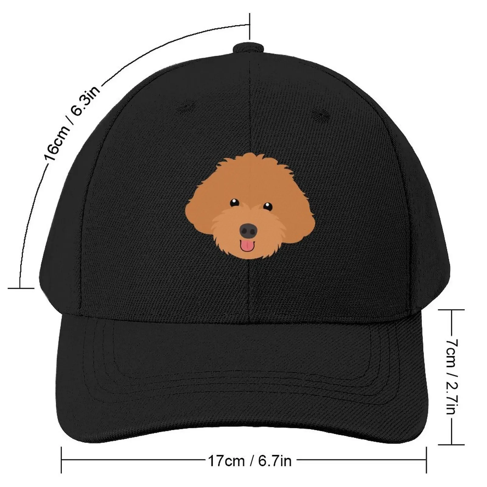 LOVE Apricot Red Schnoodle Baseball Cap fashionable Rave Military Cap Man Women's Beach Outlet Men's