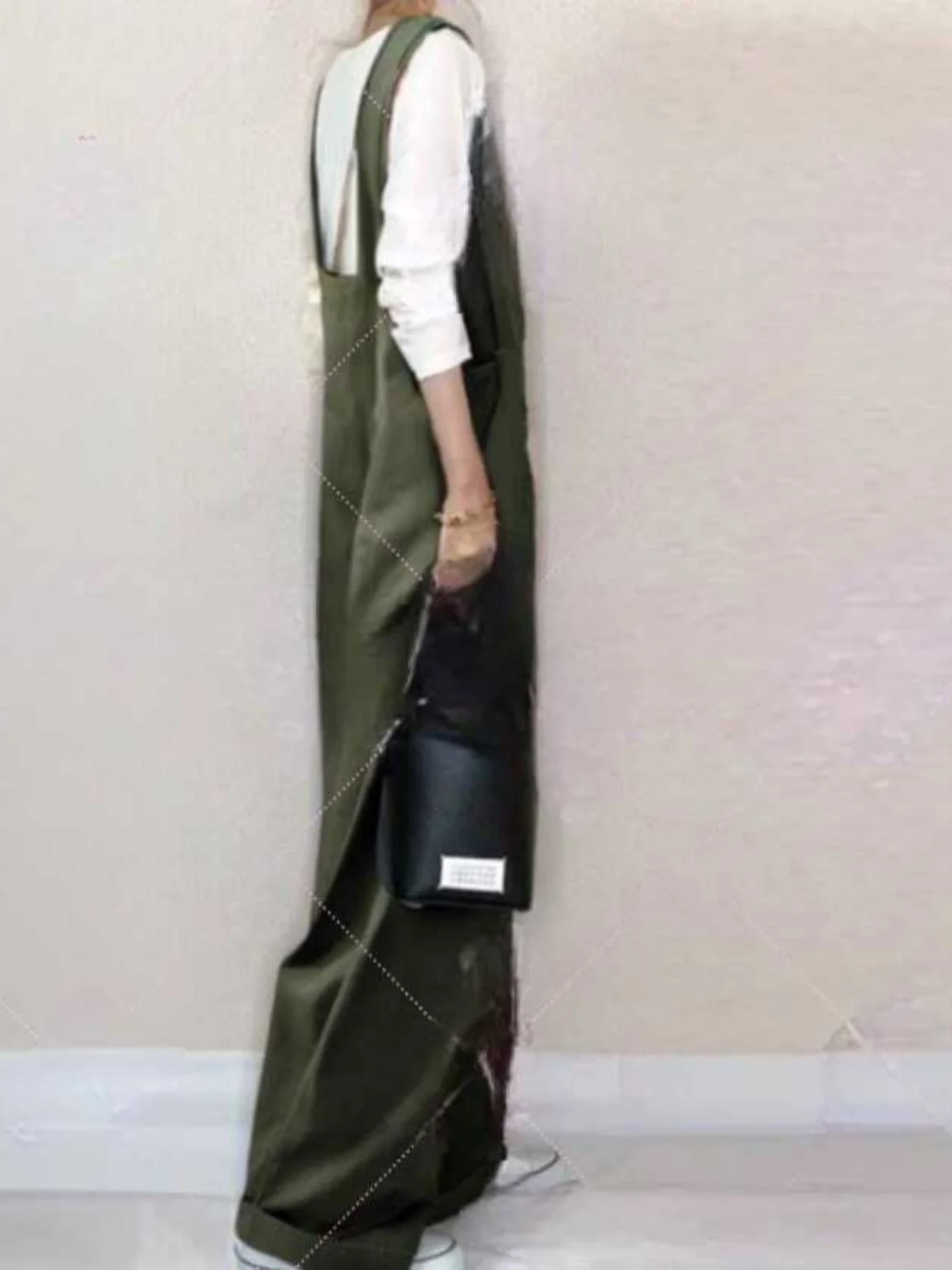 Lose Military ein Overalls Damen V-Ausschnitt Brust Reißverschluss Weites Bein Overall Pendeln Sle Frühling Sommer Grenzüberschreitende japanische...