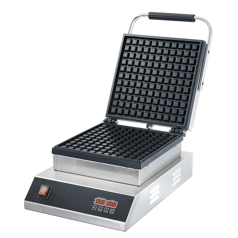 

Stainless Steel Commercial Square Egg Waffle Maker Machine Electric Snack Belgian Waffle Making Machine