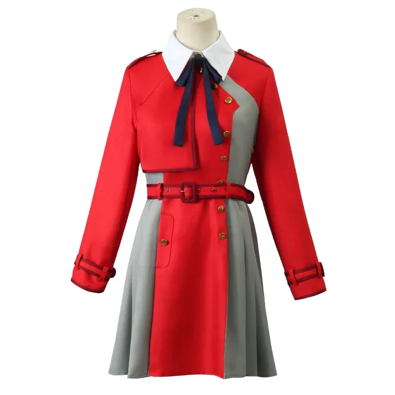 2025 Nuovo Takina Inoue Anime Lycoris Recoil Nishikigi Chisato Costume Cosplay Vestito Uniforme Parrucca Costumi di Halloween per Wom QIQ31