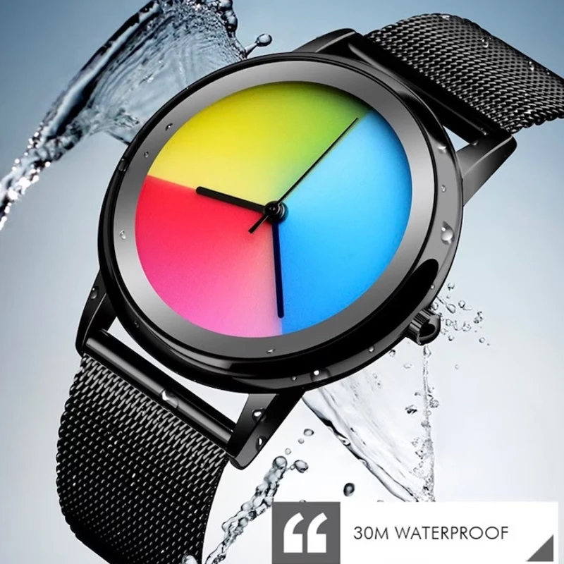 New Unique Women Watch Fashion Casual Colorful Changing Dial Quartz Wriswatch S… - Image 4