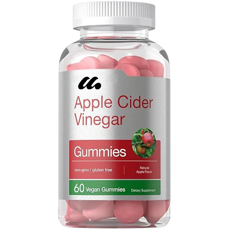 

Vegetarian Apple Vinegar Gummies | 60 Count | Natural Apple Flavor | Non GMO, Adult Gluten Free Gummies