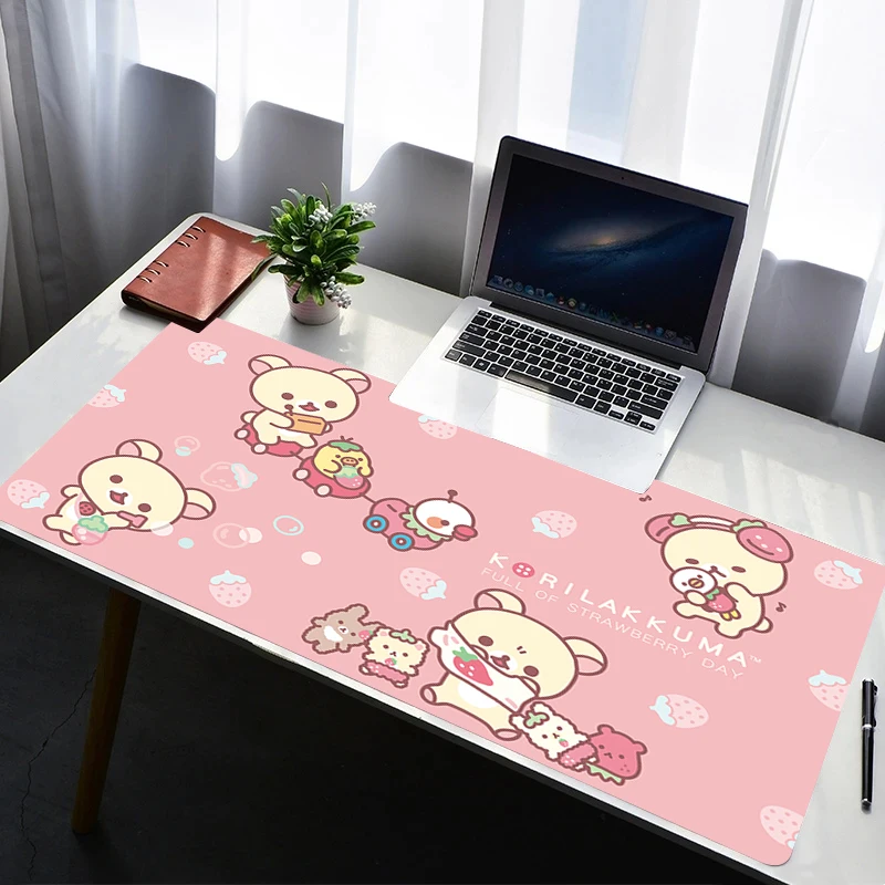 

Mouse Pad Non Slip Rubber Cartoon Mousepad Laptop Gamer Cabinet Keyboard Pad Office Computer Gaming Desk R-rilakkuma Mouse Mat