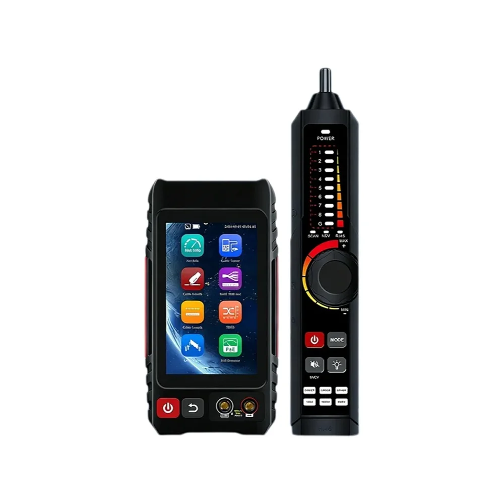Kabelzoeker en UTP RJ45-tester netwerkkabeltester LAN-tester 4 inch IPS touchscreen gereedschapskist LT-600M / LT-600T / LT-600S - afbeelding 2
