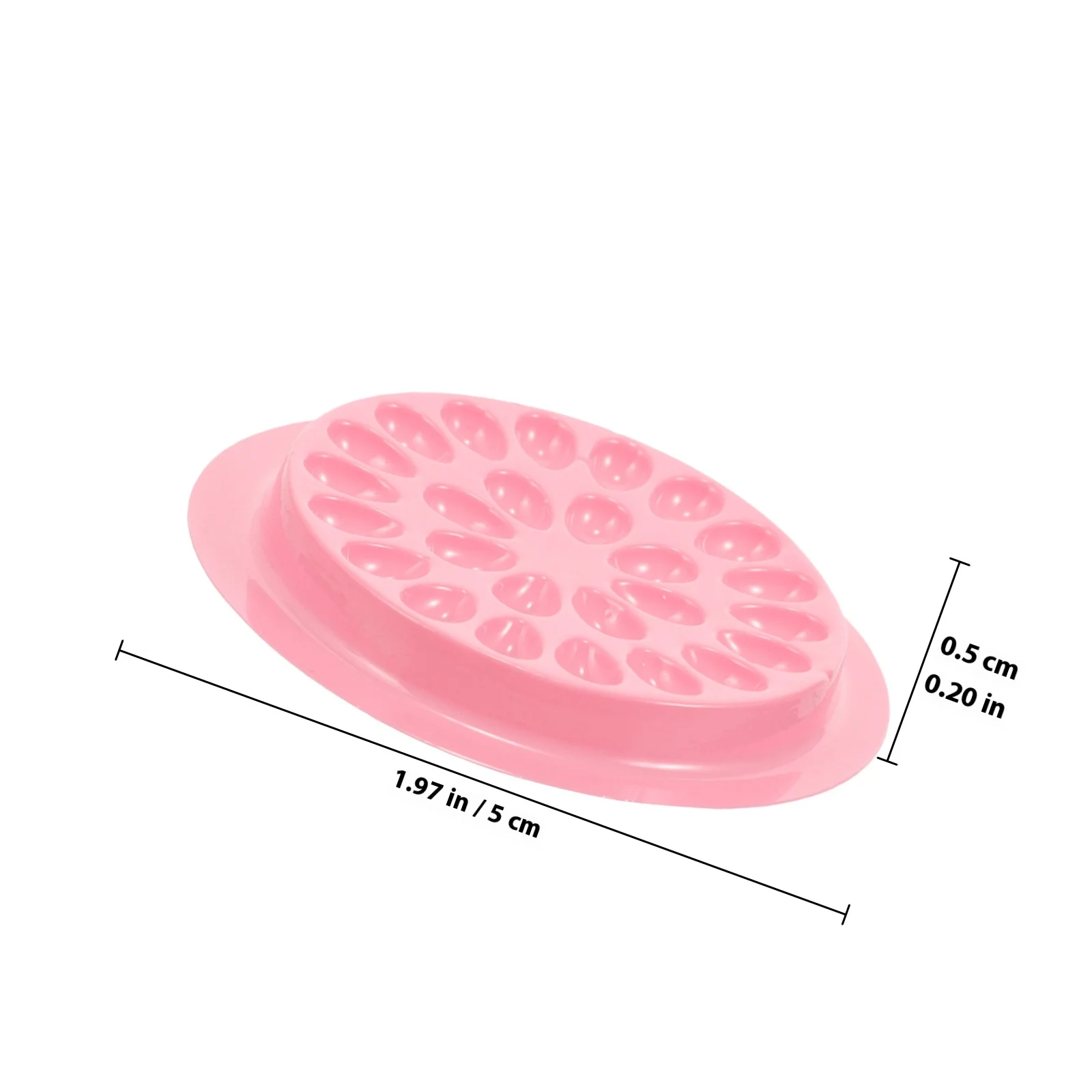 100 قطعة حامل غراء الرموش الصناعية تصميم متعدد الأخدود تطبيق سريع صالون المنزل استخدام لاش تمديد أداة البليت #3