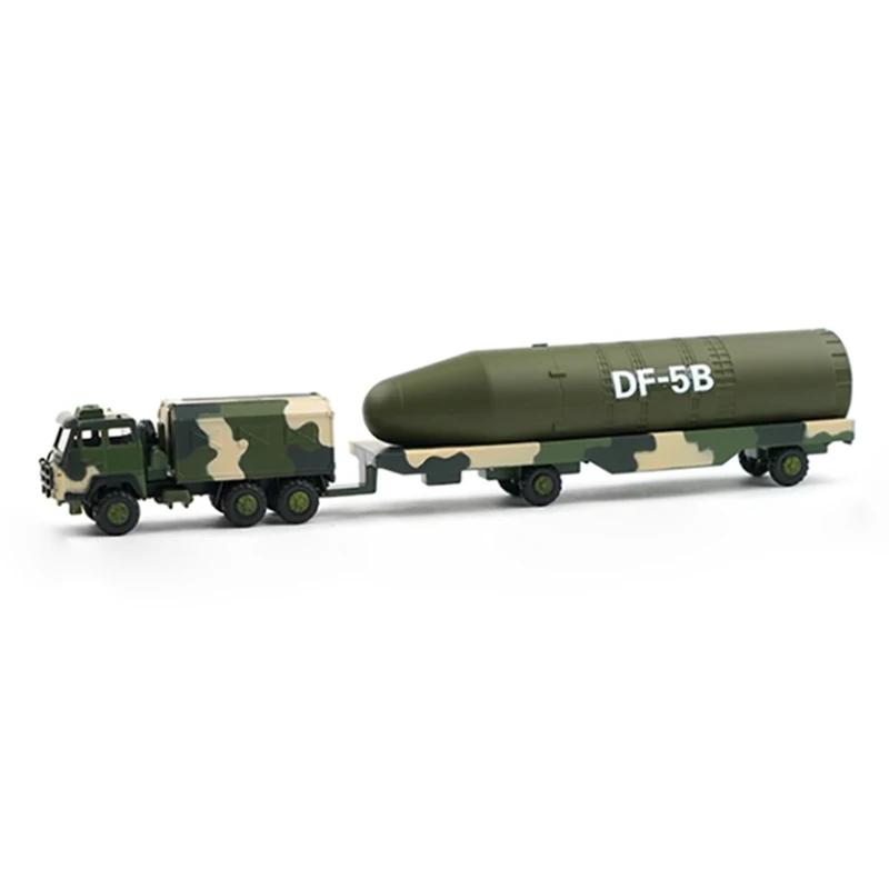 XCARTOYS Diecast 1:100 Scale Alloy DF-5B Nuclear Missile Warhead Carrier Car Model Finished Product Simulation Toy Static Model