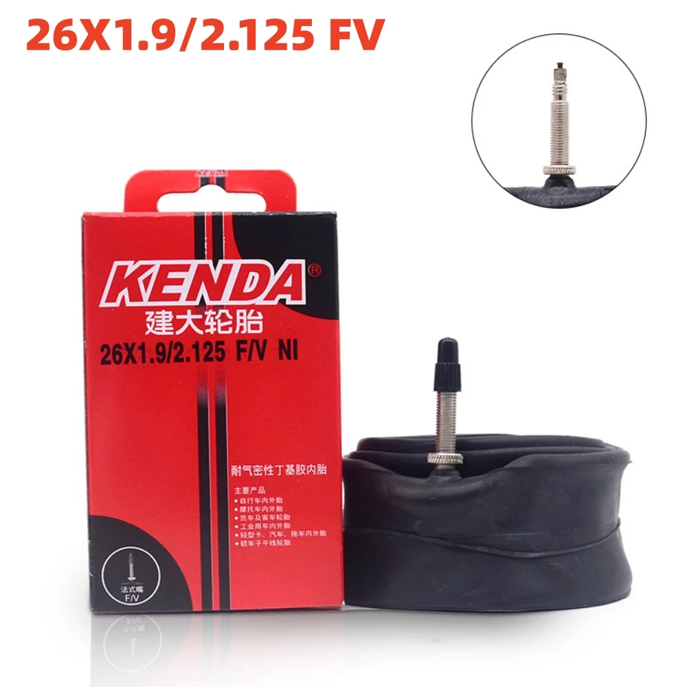 KENDA Bicycle Inner Tube 26 X1.9/2.125 Schrader Presta Butyl Rubber MTB Road Bike Tube Inner Tyre Bicycle Parts