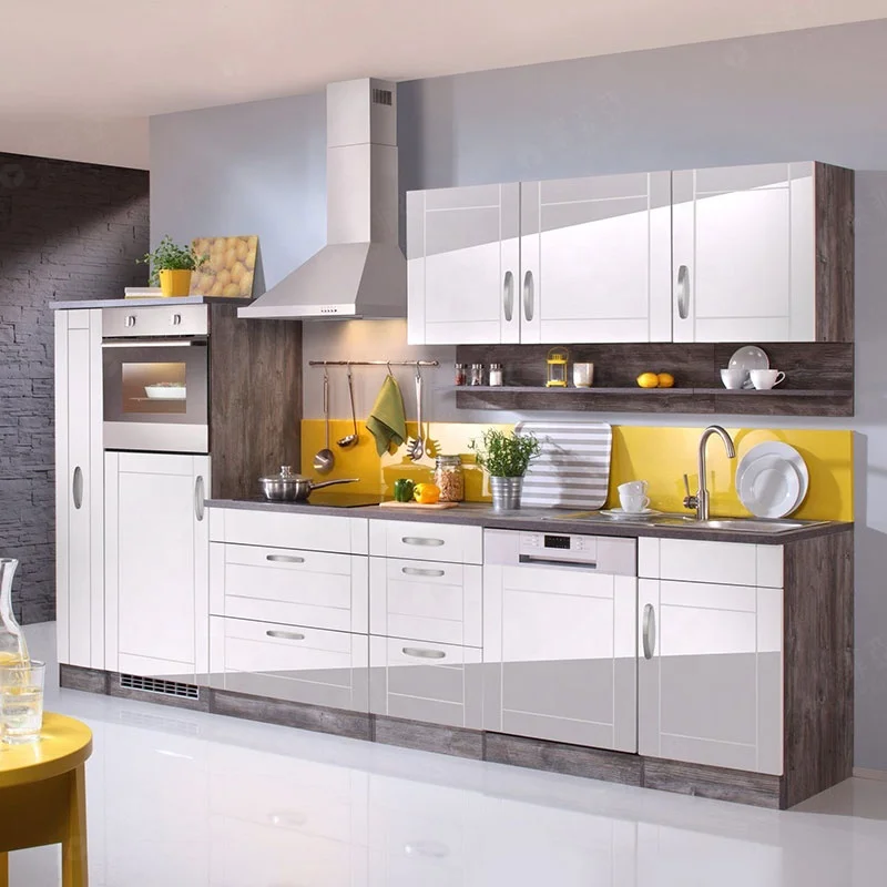 

Good Quality Complete Full White Kitchen Cabinets Set Small Moduler Kitchens Furniture for Apartment Project