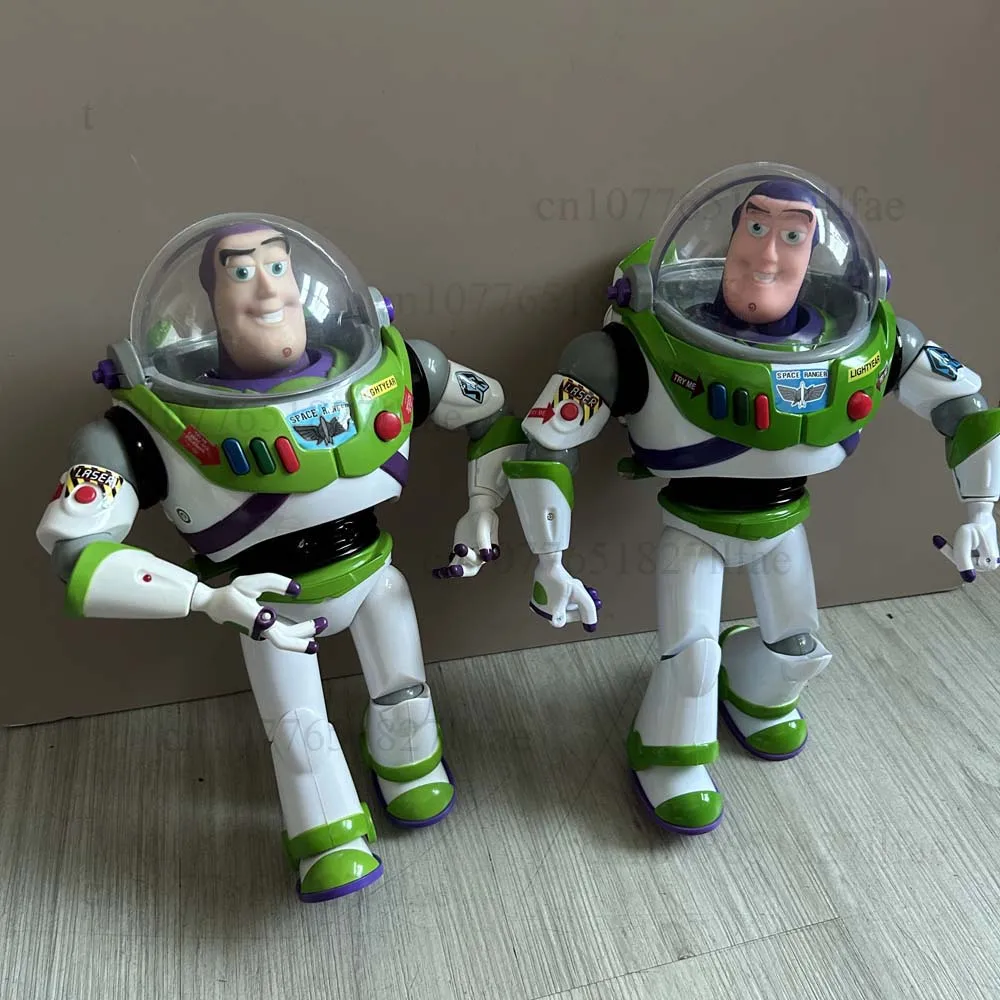 Story 3 4 Talking Buzz Action Figures Body Doll Model Toys Voice Doll Action Figures Model Toys Joint Movable Christmas Gift