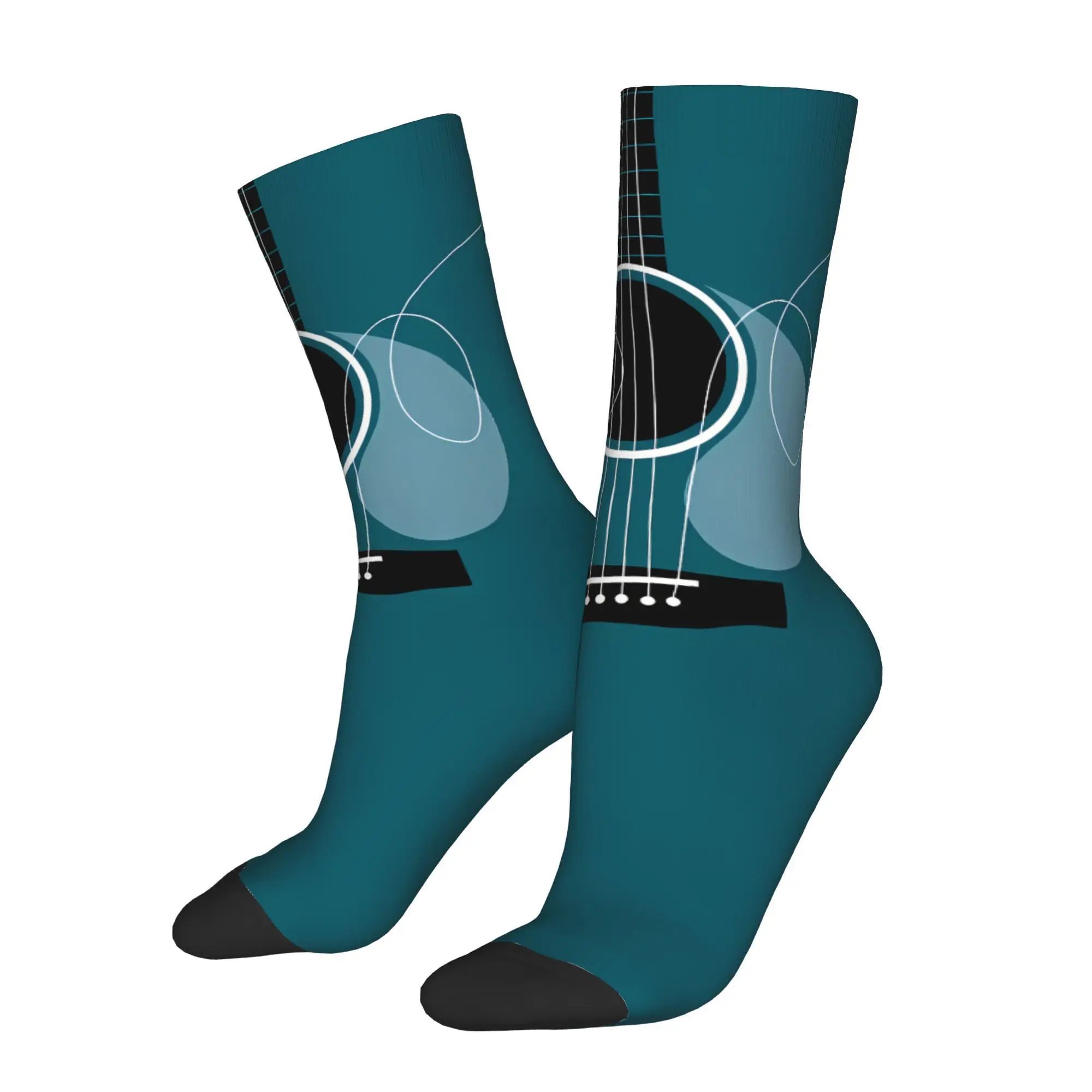 

Guitar Sock Printed Man Polyester Fashion