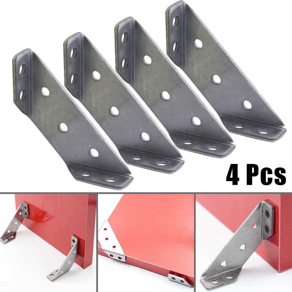 4pcs 2mm Stainless Steel Multifunctional Furniture Corner Brackets Universal Corner angle Brackets For Furniture Timber Joints