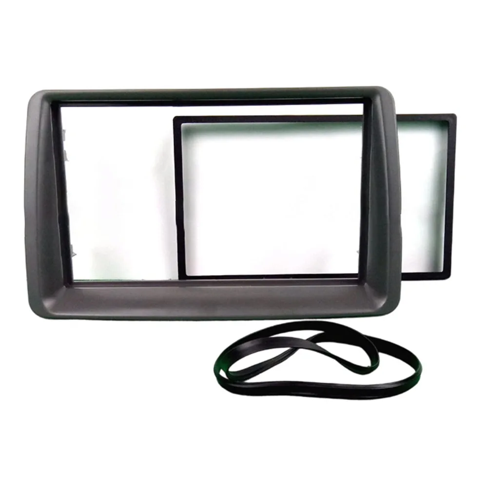 Stereo Trim Kit 2 DIN Fascia For Car Stereo Installation ABS Construction Seamless Integration Easy Installation