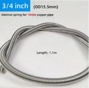 Spring Steel Tube Benders for Pipe O D 14 516 38 12 and 58 Inch 5 in 1 Tube Bender Set for Precise Pipe Bending