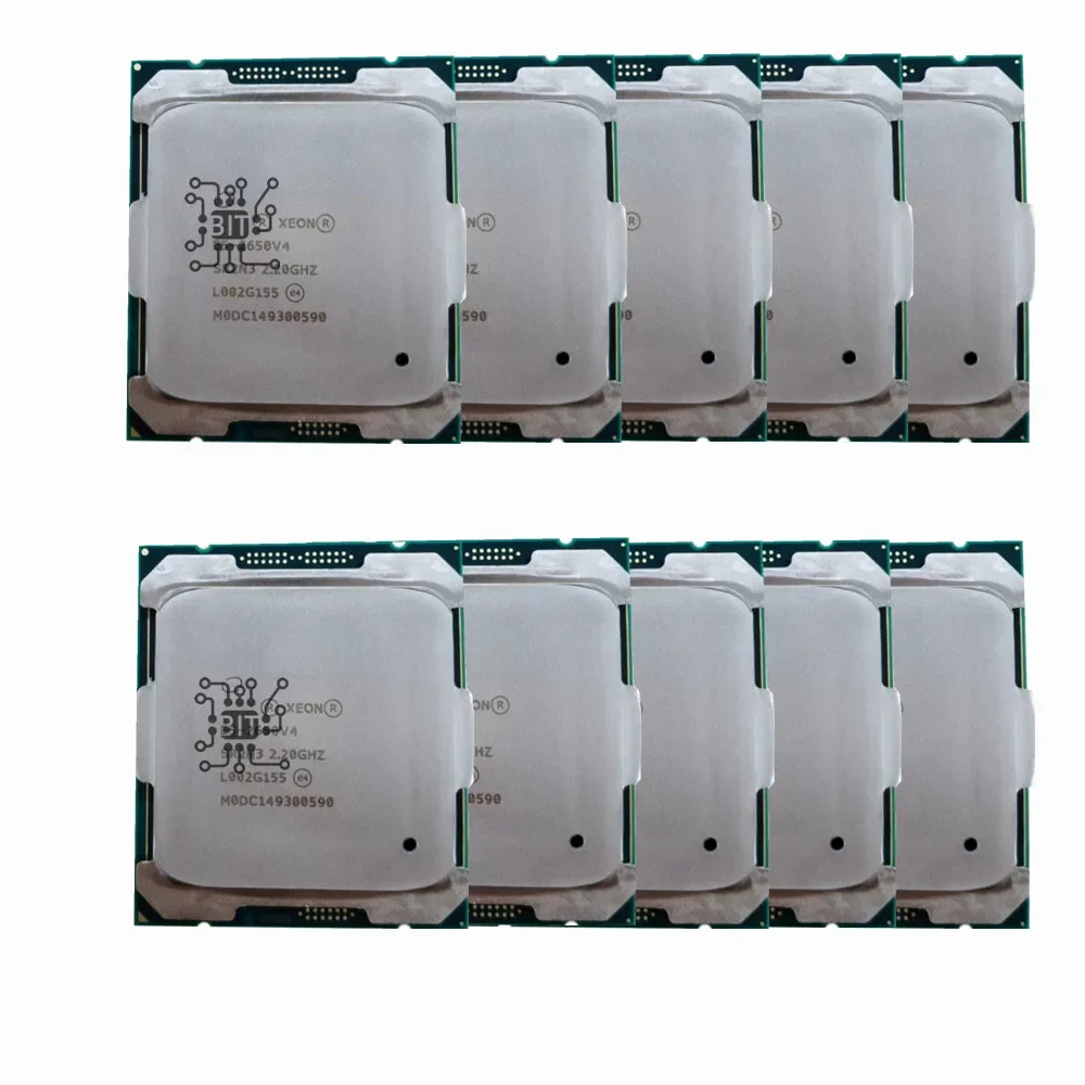 

10 шт Xeon E5 2650 V4 E5-2650V4 процессор SR2N3 2,2 ГГц 12-ядерный 30M LGA 2011-3 E5-2650 V4 CPU